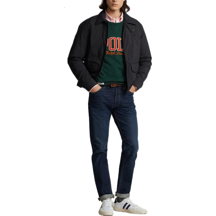 Polo Ralph Lauren FW22 Solid Embroidered Collared Long Sleeve Jacket Black Men MNPOOTW16020920 圖 3