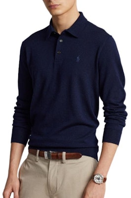 Polo Ralph Lauren FW22 Solid Knit Sweater Lengan Panjang Biru. MNPOSWE16821191-400 Shop Polo Ralph Lauren FW22 Solid Knit Sweater Lengan Panjang Biru. MNPOSWE16821191-400