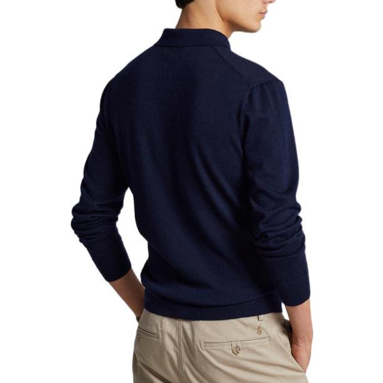 Purchase Polo Ralph Lauren FW22 Solid Knit Sweater Lengan Panjang Biru. MNPOSWE16821191-400