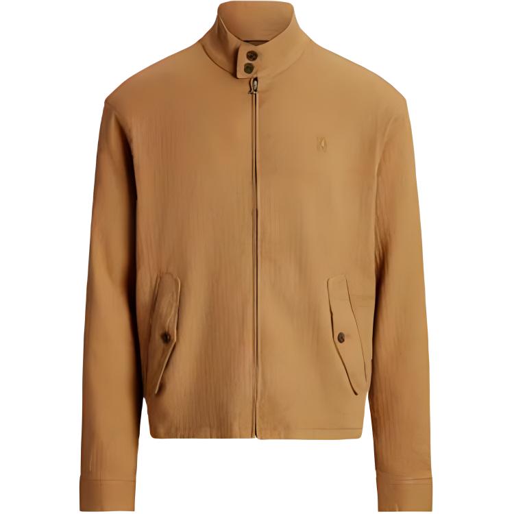 Polo Ralph Lauren FW22 Solid Linen Blend Herringbone Jacket  Khaki. MNPOOTW16021062-250