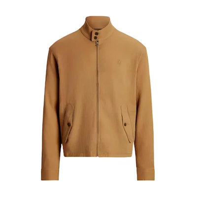 Polo Ralph Lauren FW22 Solid Linen Blend Herringbone Jacket Khaki. MNPOOTW16021062-250