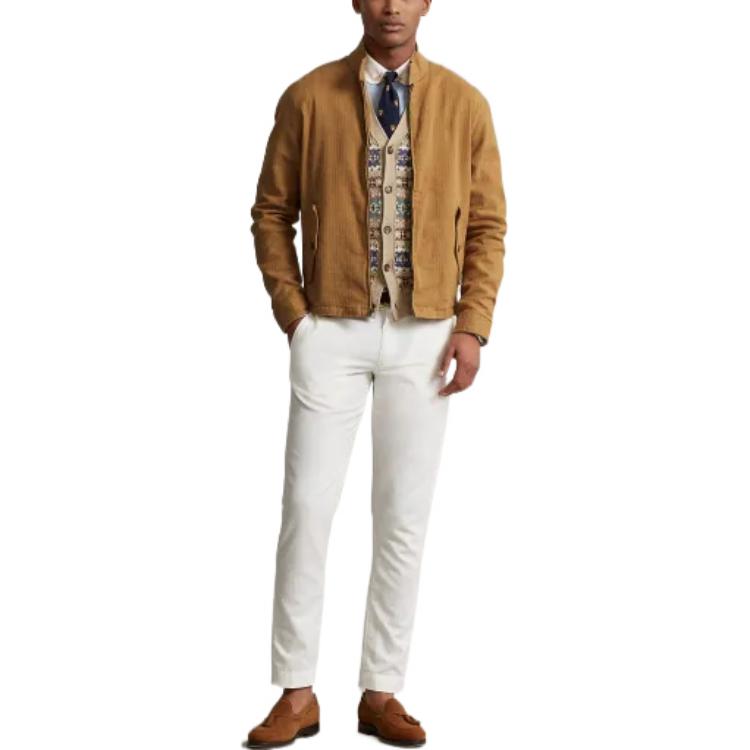 Polo Ralph Lauren FW22 Solid Linen Blend Herringbone Jacket  Khaki. MNPOOTW16021062-250 圖 3