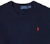 Details for Polo Ralph Lauren FW22 經典刺繡Logo純色圓領毛衣 藍色 710810846-001