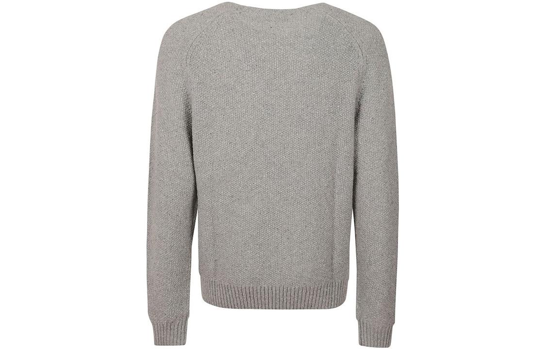 Polo Ralph Lauren FW22 Solid Logo Embroidered Knit Pullover Sweater Grey Mens. 710878350-001 圖 3