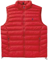 Polo Ralph Lauren FW22 Solid Logo Embroidered Stand Collar Vest Red (). 710845941-005 Polo Ralph Lauren FW22 Solid Logo Embroidered Stand Collar Vest Red (). 710845941-005