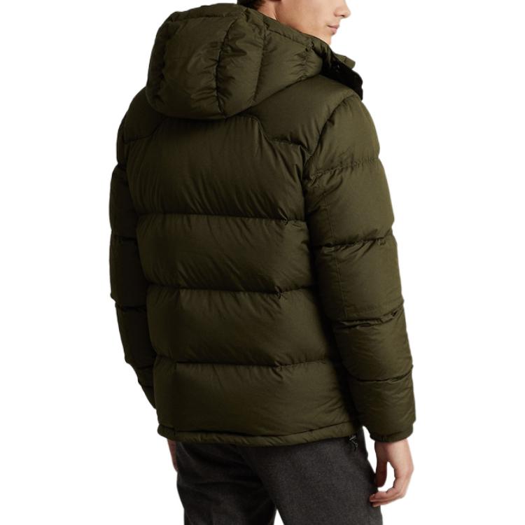 Polo Ralph Lauren FW22 Solid Logo Quilted Hooded Puffer Jacket Green MNPOOTW16020889-301 圖 5
