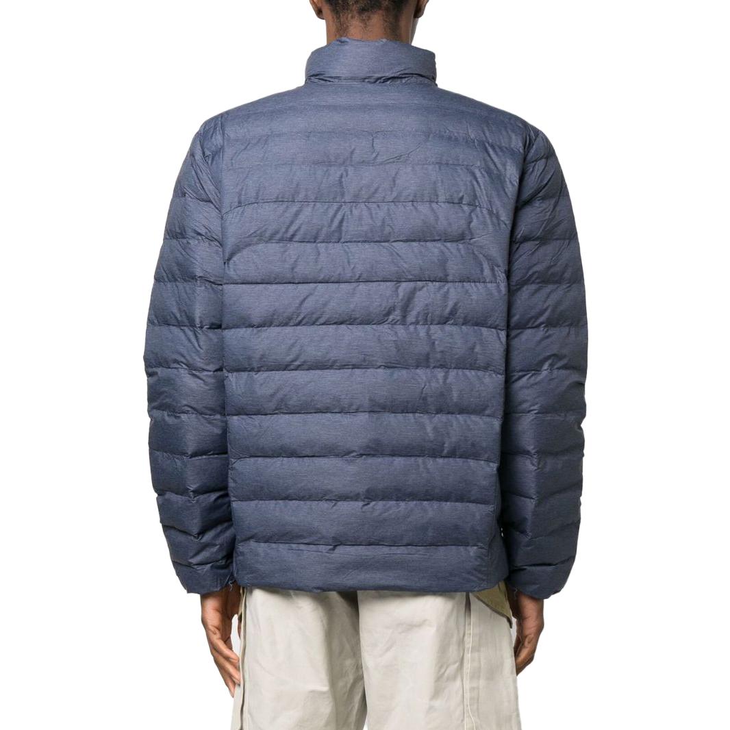 Shop Polo Ralph Lauren FW22 Jaket Pria Logo Biru Berkerah Resleting Stand. 710810897-029