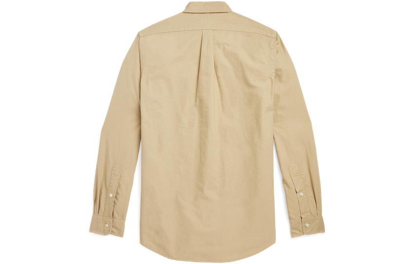 Polo Ralph Lauren FW22 Solid Long-Sleeve Polo Shirt Brown  Top. MNPOWOV16822687-260 圖 3