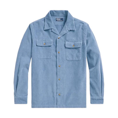 Polo Ralph Lauren FW22 Solid Single-Breasted Long-Sleeve Shirt Blue Men. MNPOWOV16822617-400