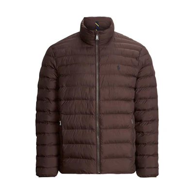 Polo Ralph Lauren FW22 Solid Zip-Up Padded Casual Jacket Brown (). MNPOOTW16020928-201