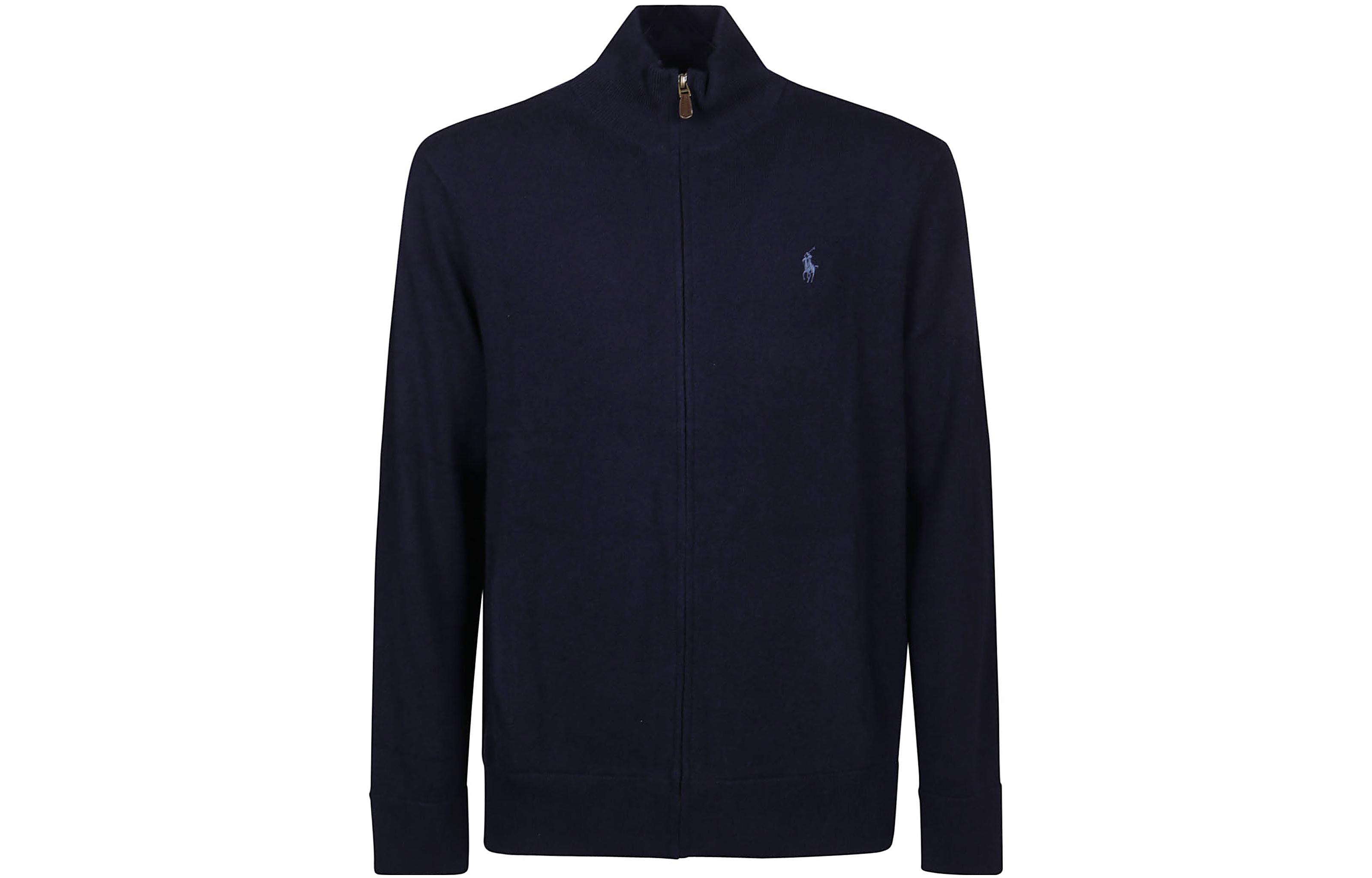 Polo Ralph Lauren FW22 Solid Zip-Up Wool Sweater Navy Blue  Knitwear. 710876719-001 圖 2