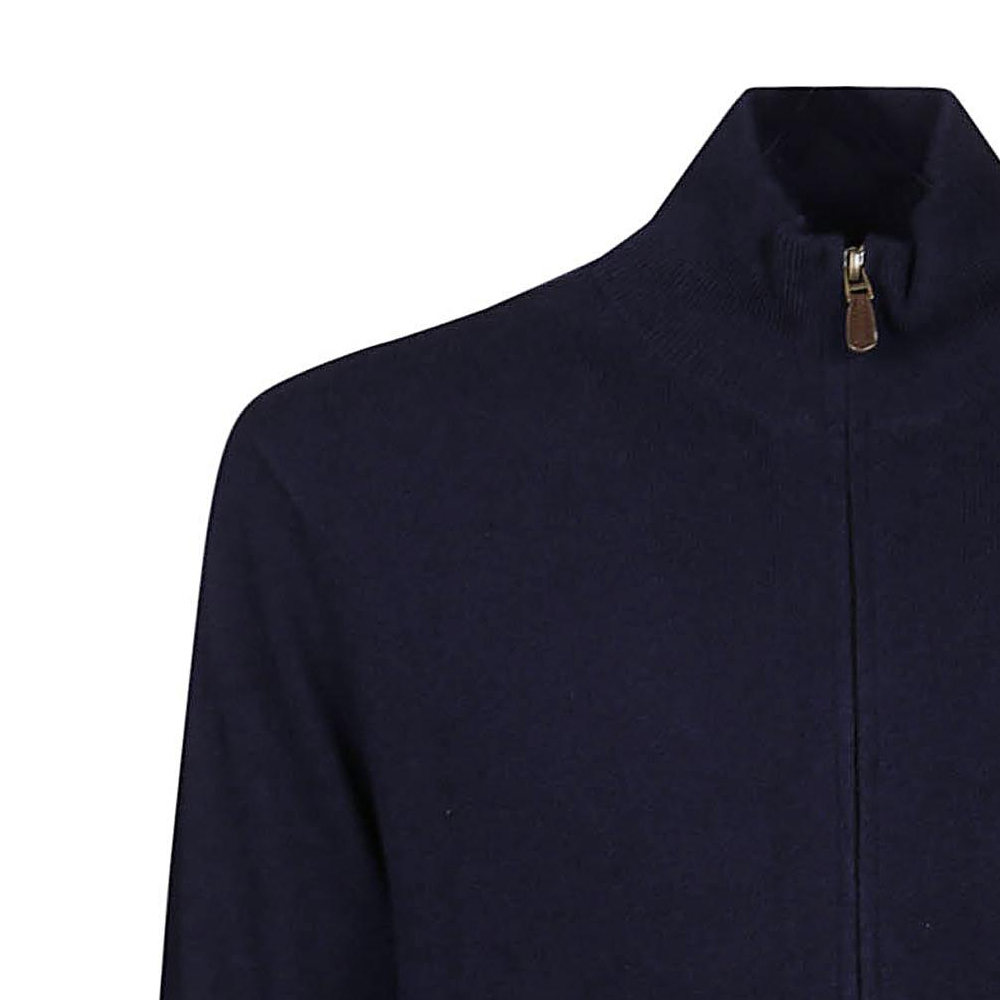 Polo Ralph Lauren FW22 Solid Zip-Up Wool Sweater Navy Blue  Knitwear. 710876719-001 圖 6