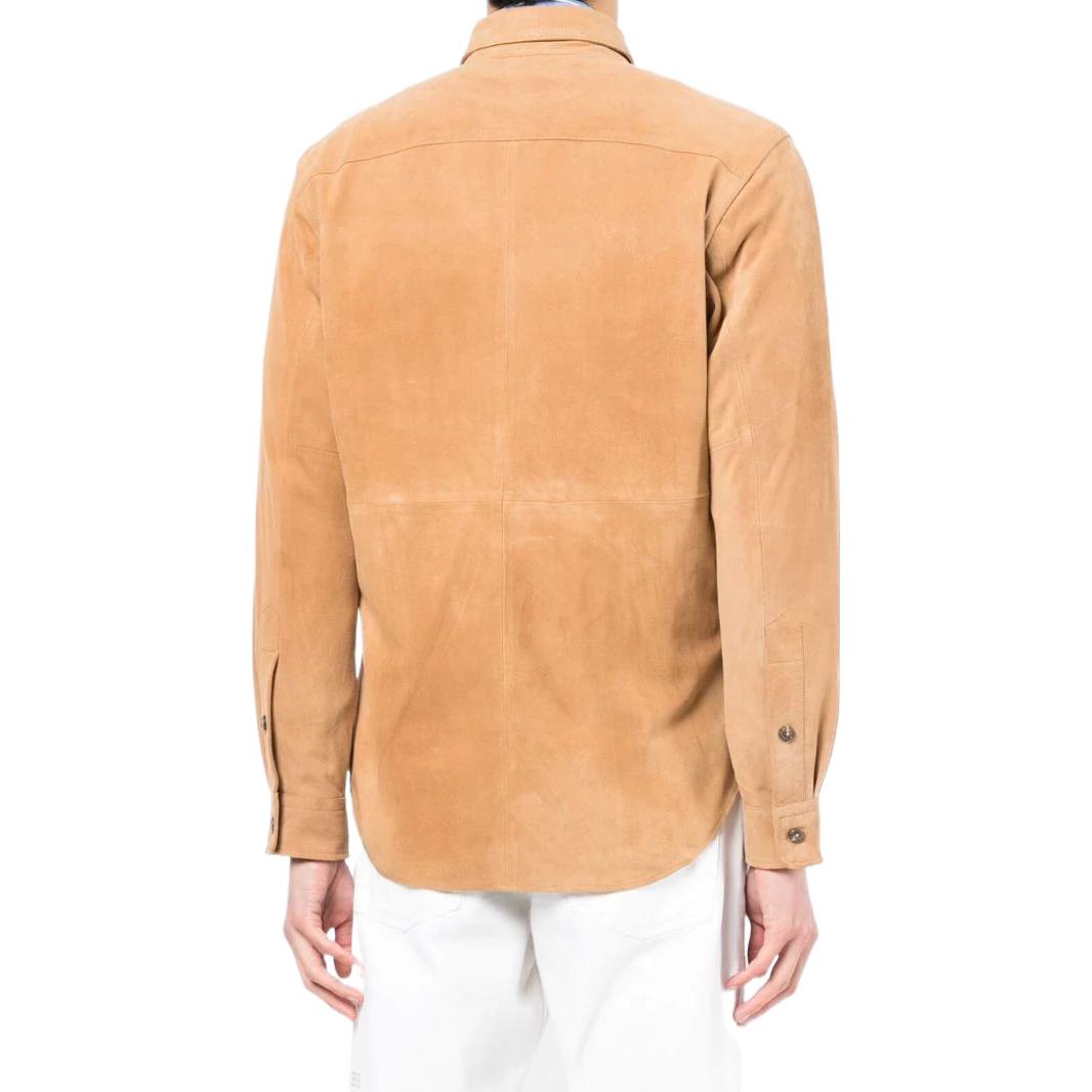 Polo Ralph Lauren FW22 Suede Long Sleeve Shirt Beige - 710858437001BEIGE/KHAKI 圖 5