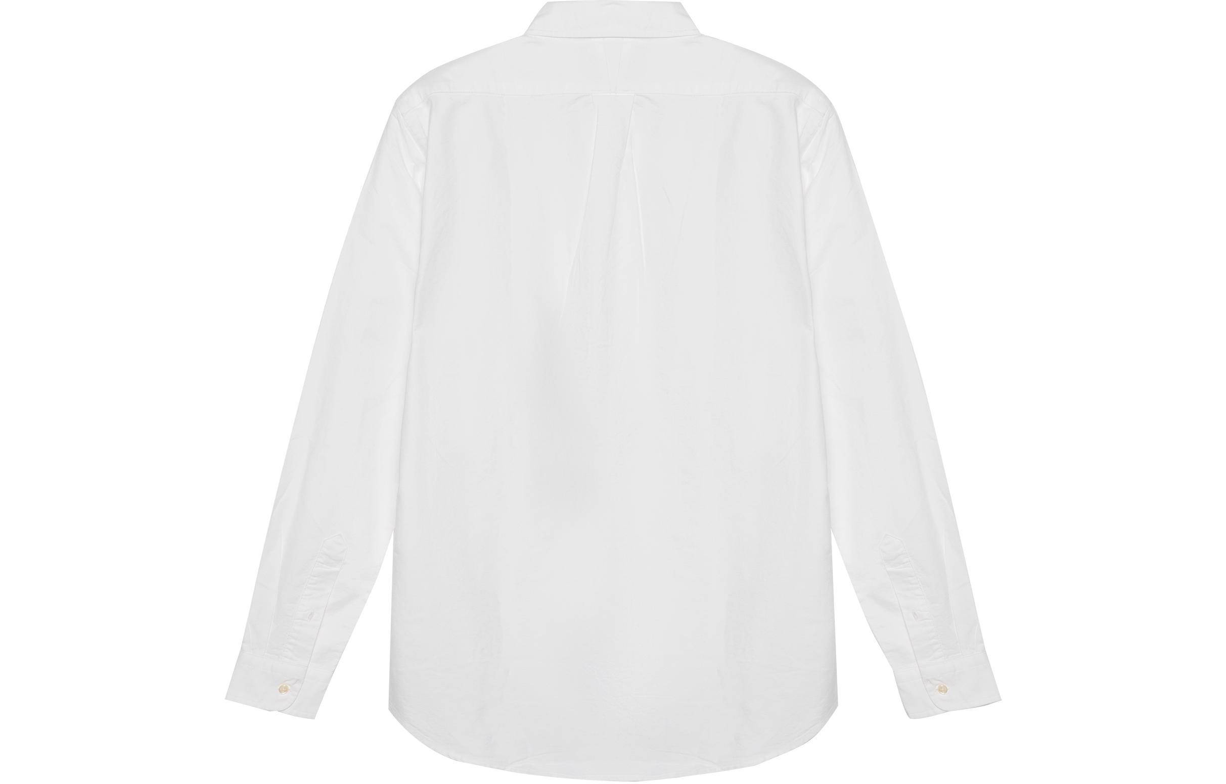 Polo Ralph Lauren FW22 White Button-Up Shirt with Logo Embroidery for Men. MNBLWOVM2G10122-E86 圖 3