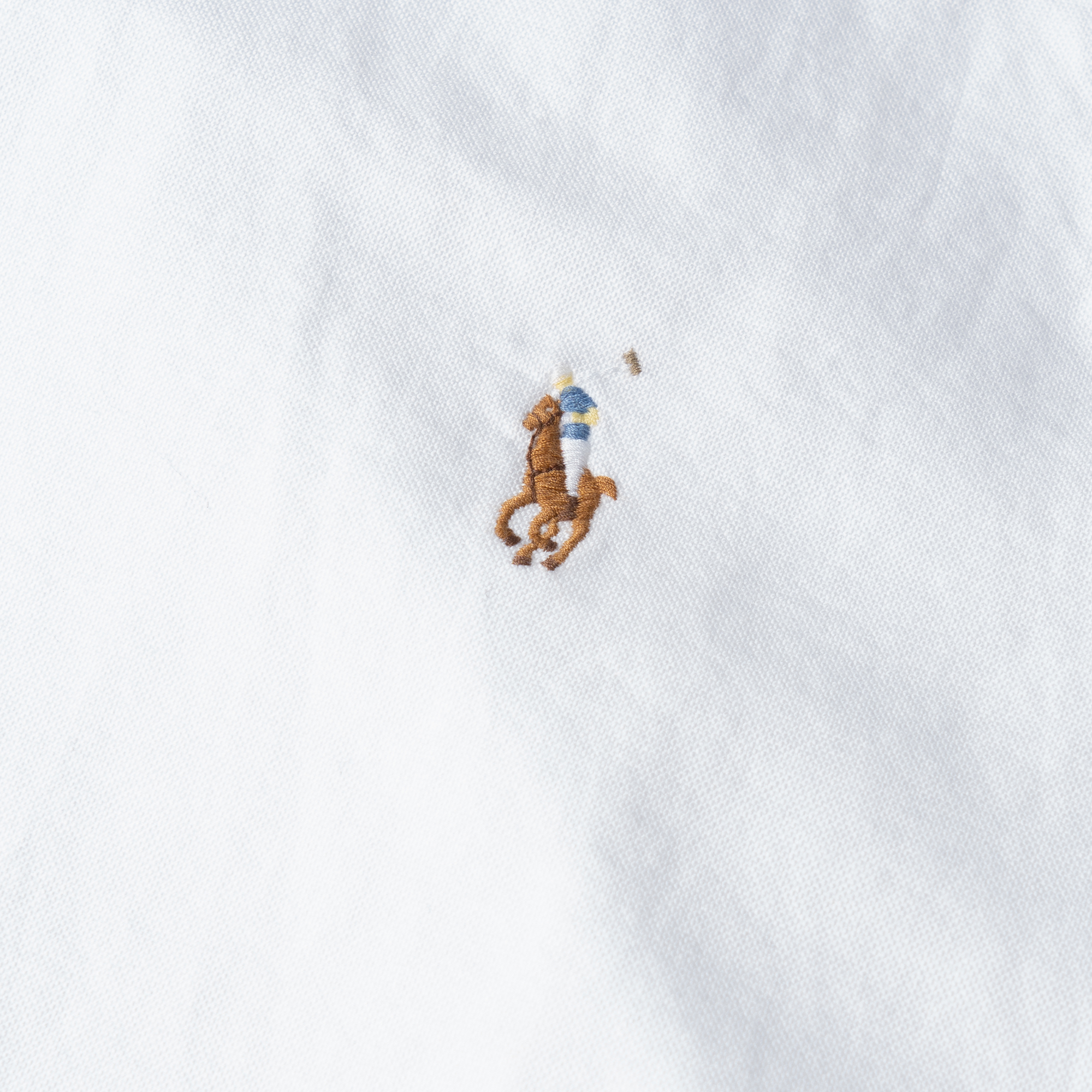 Polo Ralph Lauren FW22 White Button-Up Shirt with Logo Embroidery for Men. MNBLWOVM2G10122-E86 圖 7