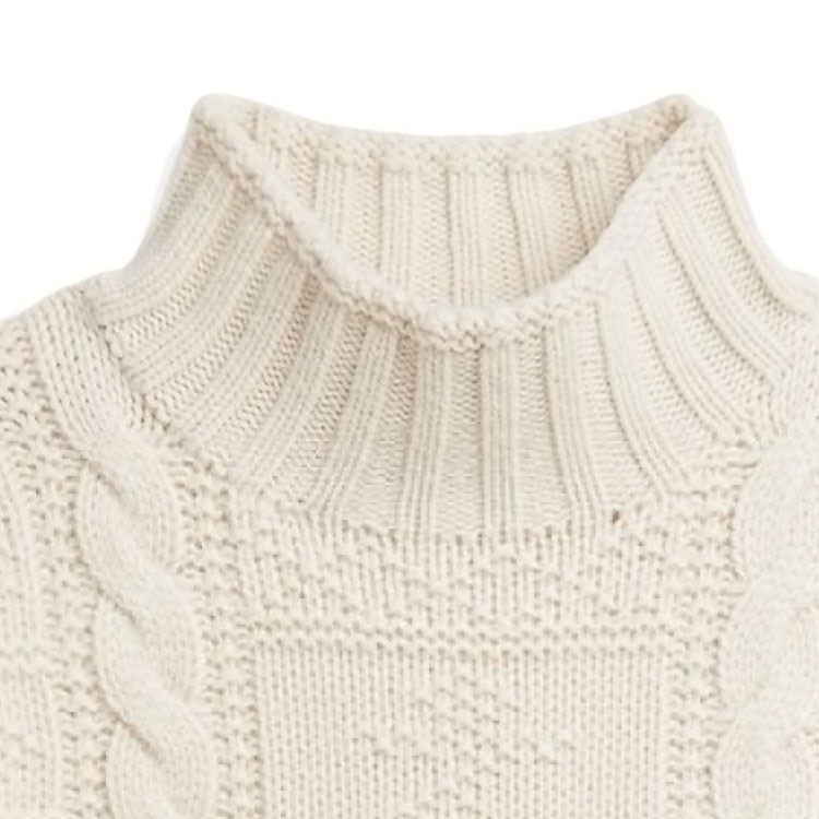 Polo Ralph Lauren FW23  Beige Solid Color Knit Turtleneck Sweater 710A30463-001 圖 7