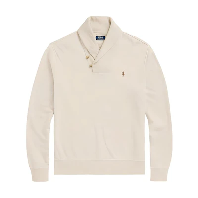 Polo Ralph Lauren FW23 Beige Solid Long Sleeve Polo Shirt 710877989-002