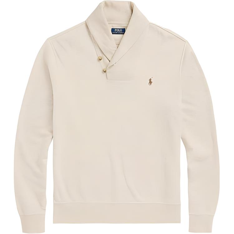 Polo Ralph Lauren FW23  Beige Solid Long Sleeve Polo Shirt 710877989-002 圖 2