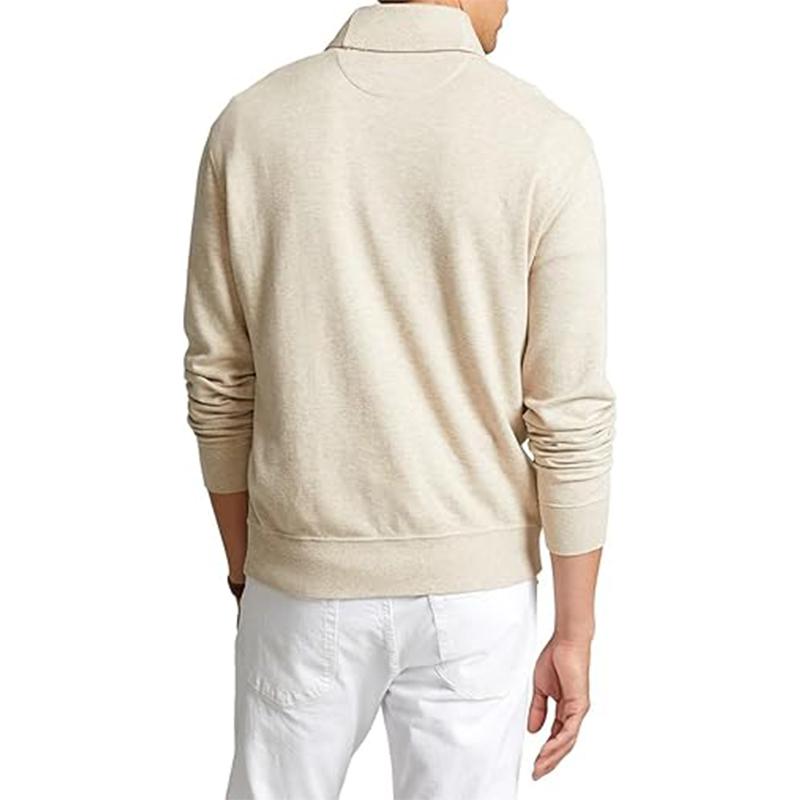 Polo Ralph Lauren FW23  Beige Solid Long Sleeve Polo Shirt 710877989-002 圖 4