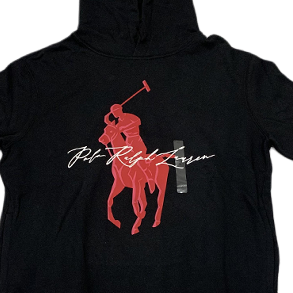 Polo Ralph Lauren FW23  Black Hooded Pullover Long Sleeve Sweatshirt. 710871367-006 圖 4