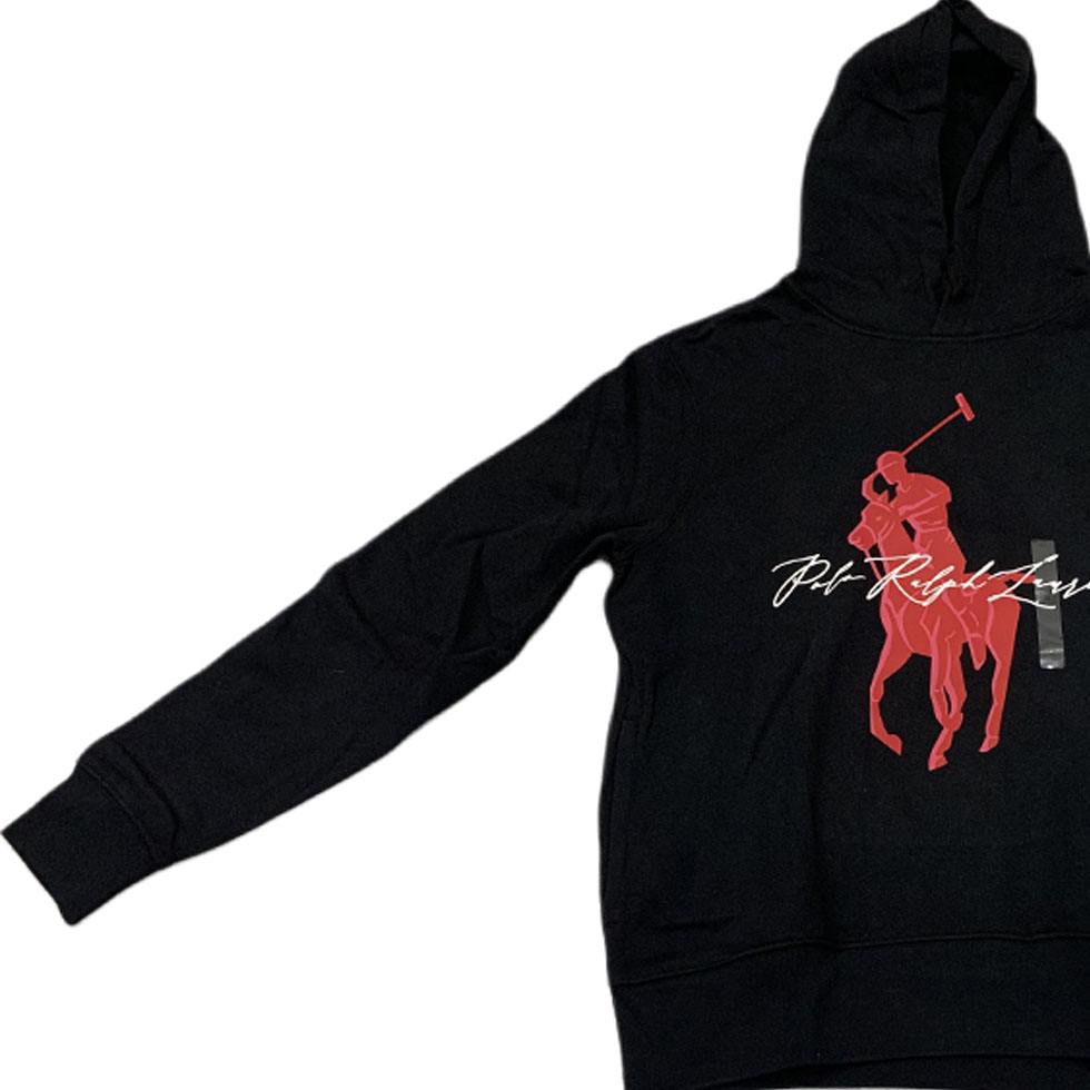 Polo Ralph Lauren FW23  Black Hooded Pullover Long Sleeve Sweatshirt. 710871367-006 圖 6