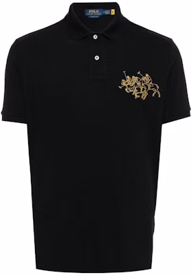 Polo Ralph Lauren FW23 黑色刺繡Logo短袖 Polo 衫 710926121-001 Buy Polo Ralph Lauren FW23 黑色刺繡Logo短袖 Polo 衫 710926121-001