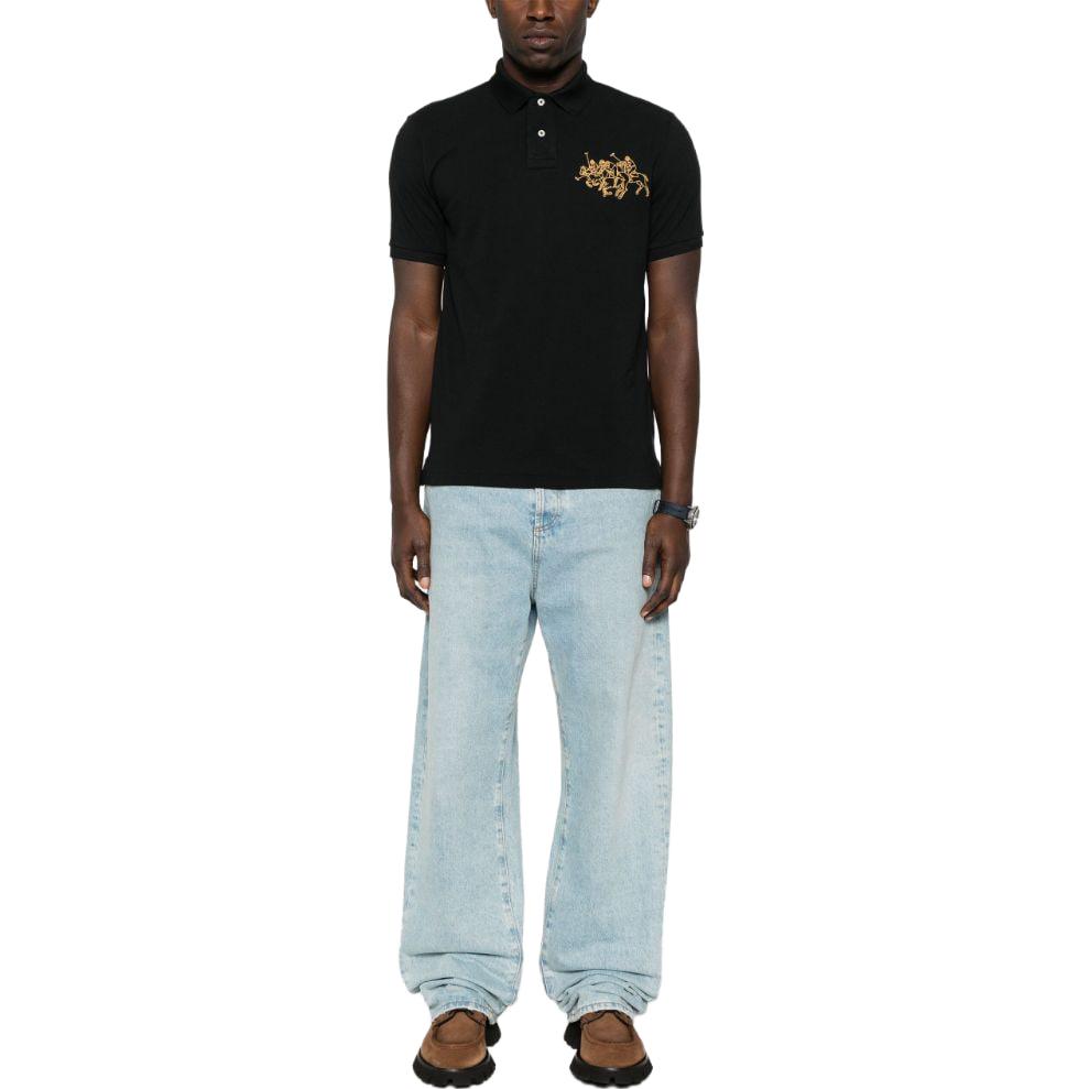 Polo Ralph Lauren FW23  Black Logo Embroidered Short Sleeve Polo Shirt 710926121-001 圖 3