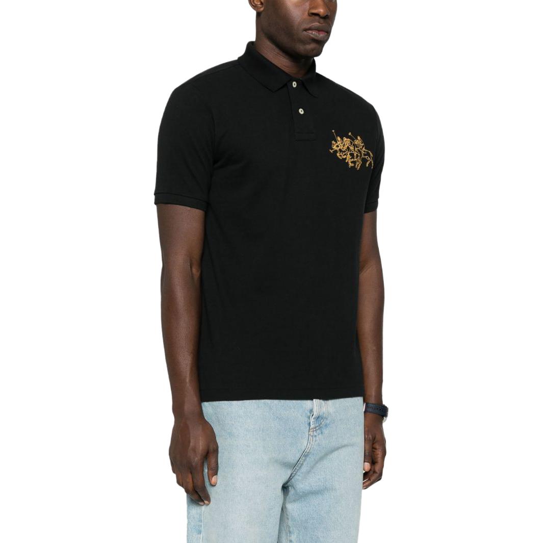 Polo Ralph Lauren FW23  Black Logo Embroidered Short Sleeve Polo Shirt 710926121-001 圖 5