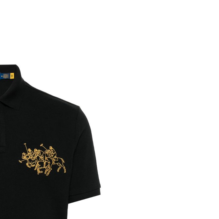 Polo Ralph Lauren FW23  Black Logo Embroidered Short Sleeve Polo Shirt 710926121-001 圖 6