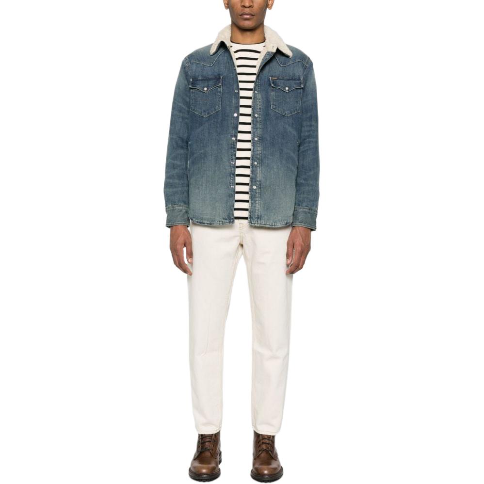 Polo Ralph Lauren FW23  Blue Denim Jacket with Pocket and Button-Up Design. 710917253-001 圖 3