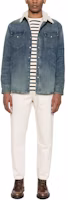 Lookbook Polo Ralph Lauren FW23 藍色牛仔外套,附口袋與釦式設計。 710917253-001