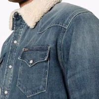 Details for Polo Ralph Lauren FW23 藍色牛仔外套,附口袋與釦式設計。 710917253-001