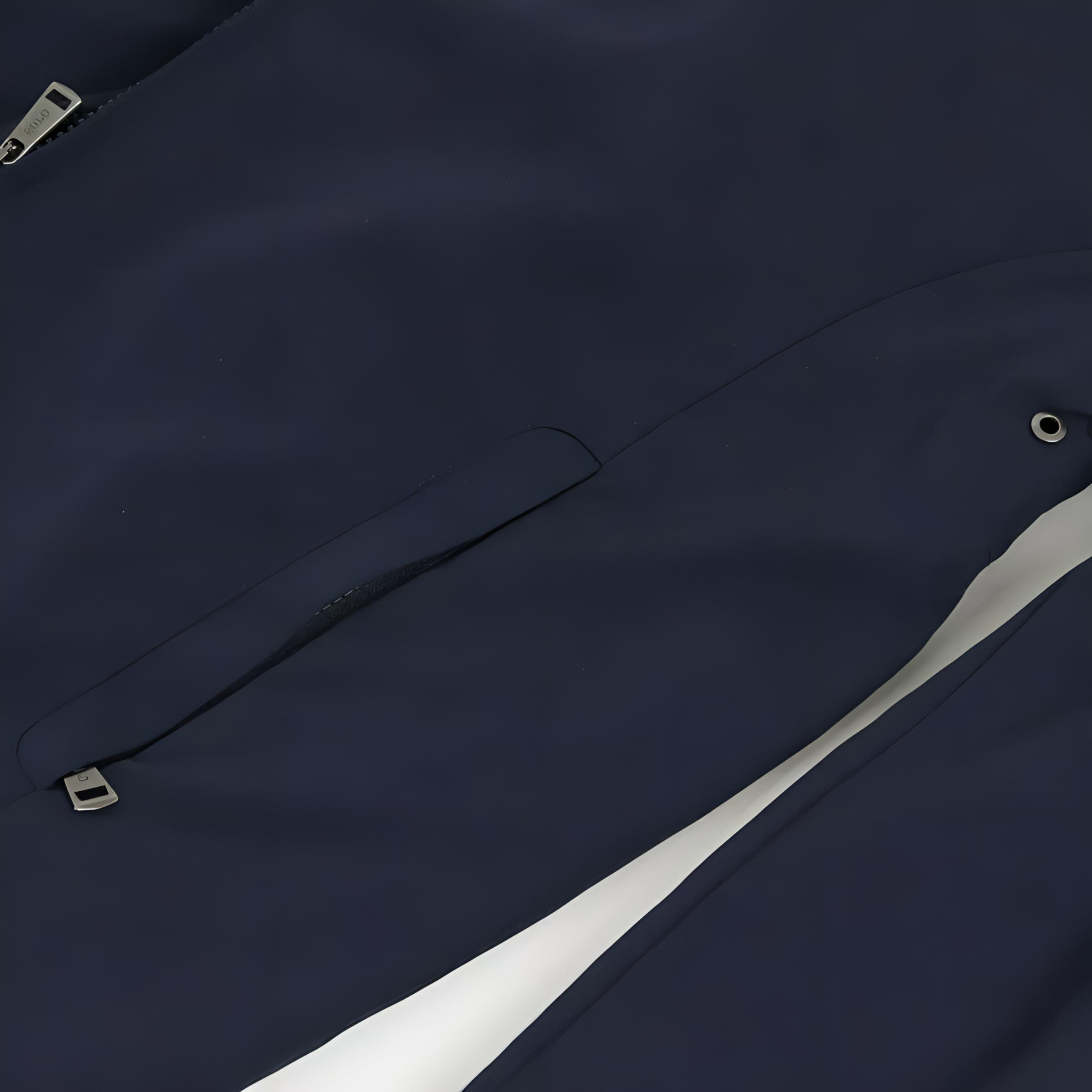 Polo Ralph Lauren FW23  Blue Windproof Cotton Jacket with Pony Logo Embroidery. MNPOOTW16020389-410 圖 6