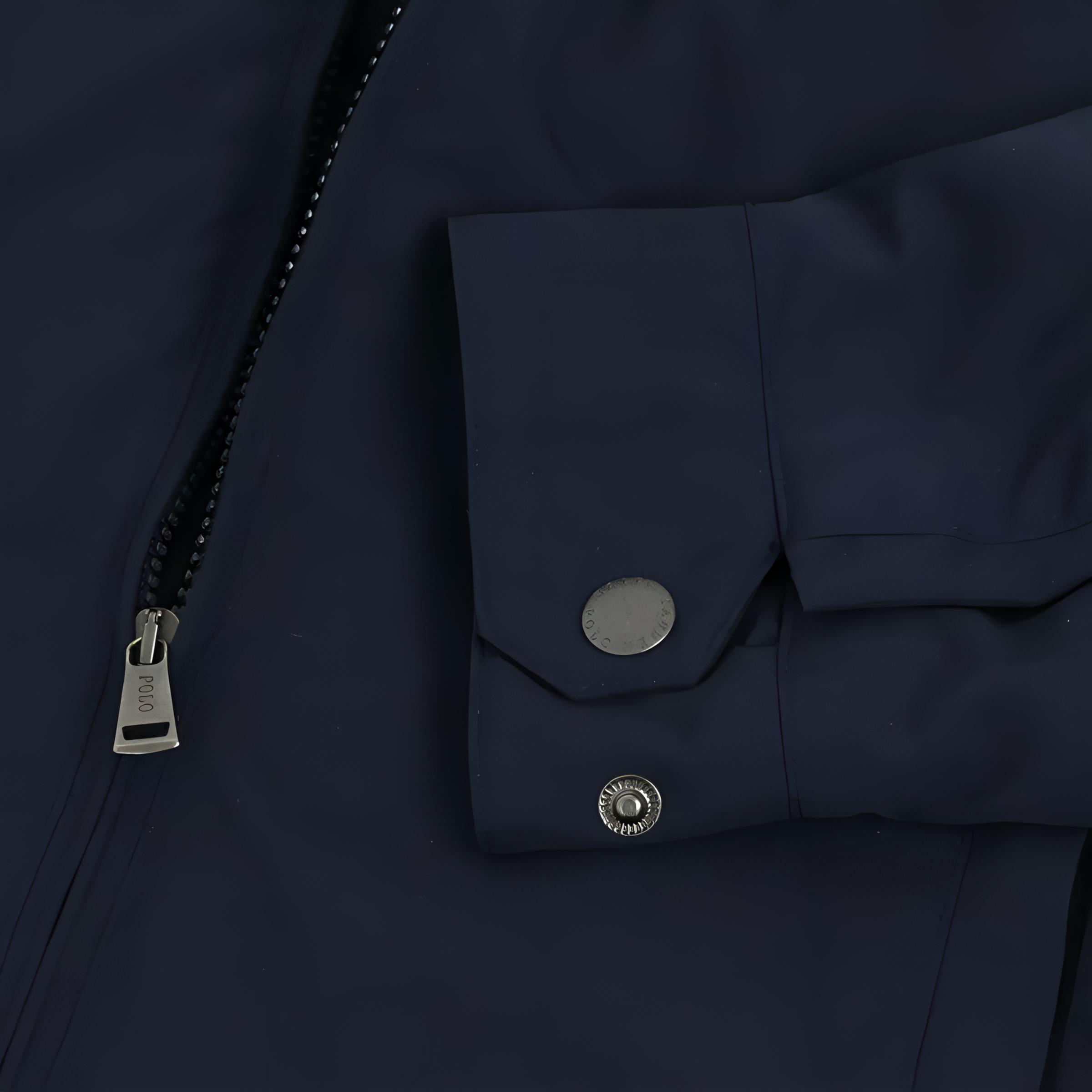 Polo Ralph Lauren FW23  Blue Windproof Cotton Jacket with Pony Logo Embroidery. MNPOOTW16020389-410 圖 7