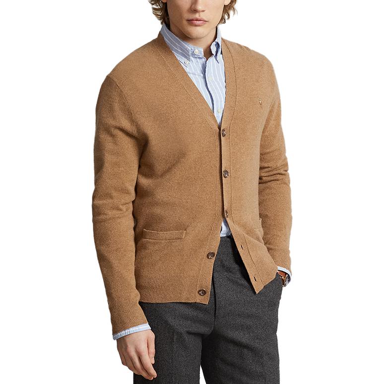 Polo Ralph Lauren FW23  Brown Solid Logo Embroidered Knit Long Sleeve Top MNPOSWE16821642-200 圖 3