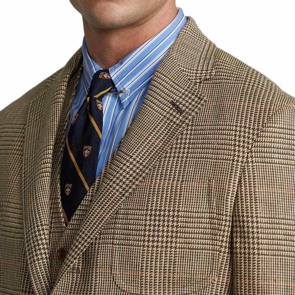 Polo Ralph Lauren FW23  Camel Plaid Single-Breasted Blazer Jacket. MNPOSPC27620279-999 圖 4