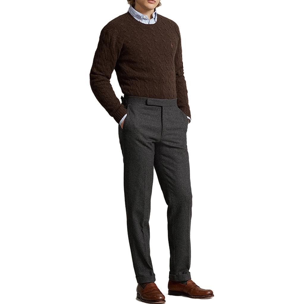 Polo Ralph Lauren FW23  Casual Solid Crewneck Sweater Brown MNPOSWE16821636-200 圖 3