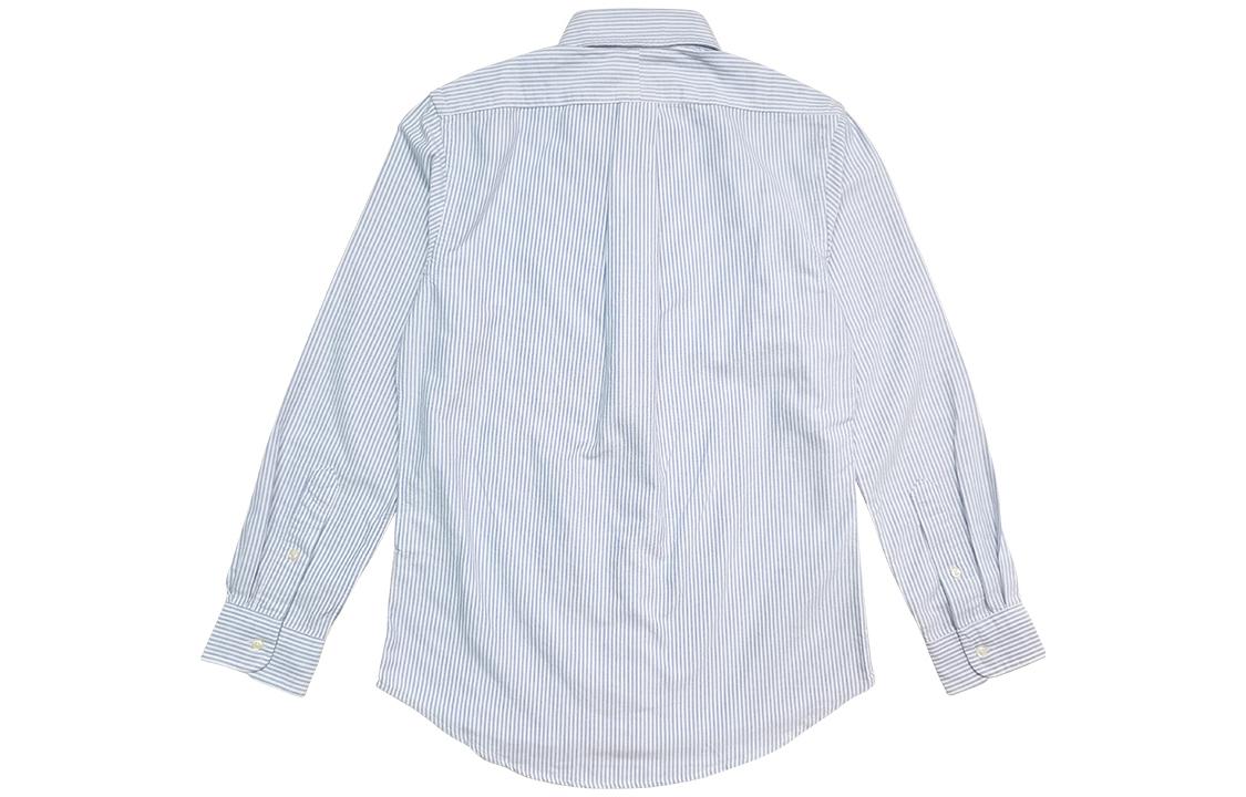 Polo Ralph Lauren FW23  Color-Block Striped Long-Sleeve Shirt Blue 710615871-001 圖 3