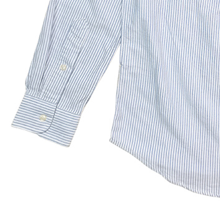 Polo Ralph Lauren FW23  Color-Block Striped Long-Sleeve Shirt Blue 710615871-001 圖 6