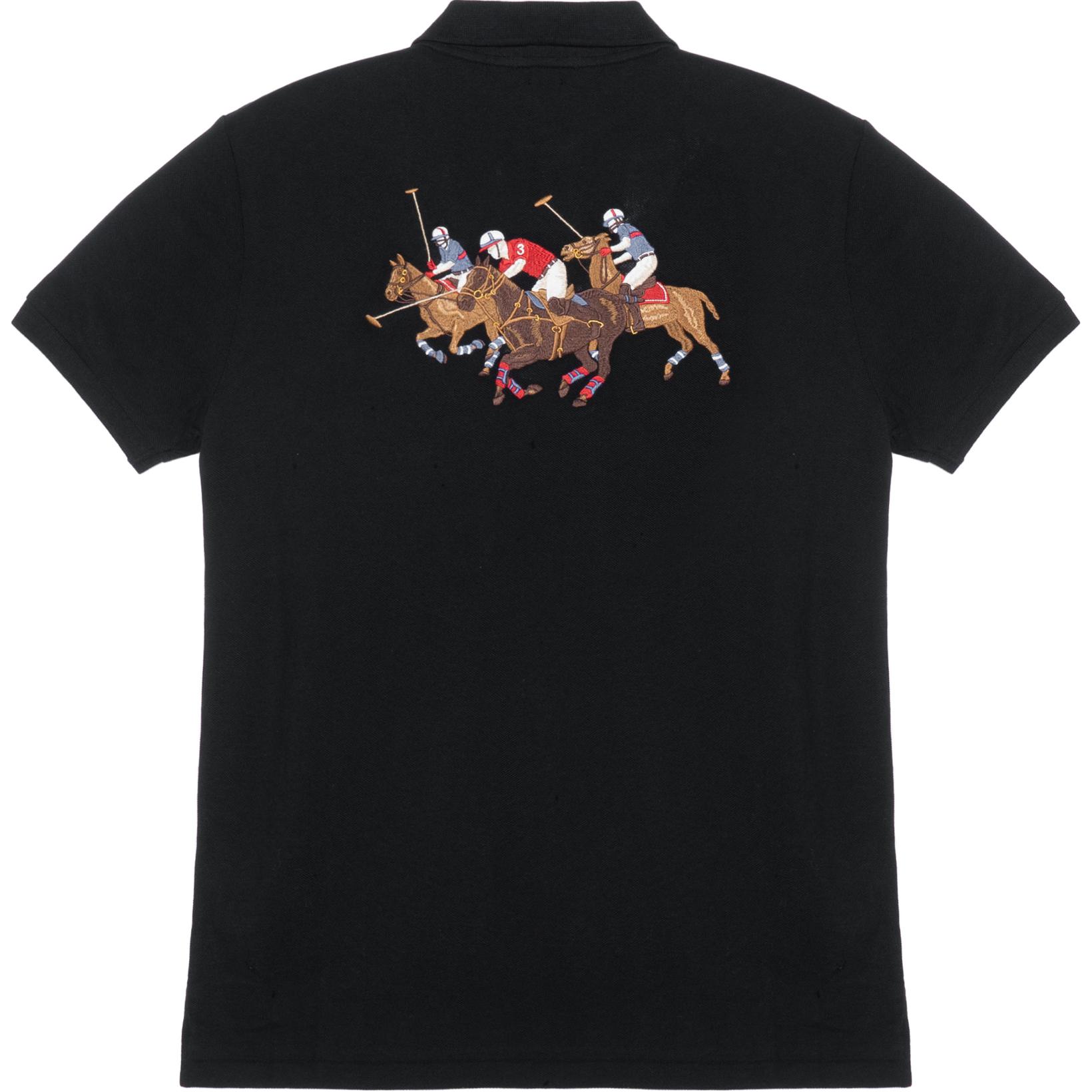 Polo Ralph Lauren FW23  Embroidered Logo Casual Polo Shirt Black. 710807546-001 圖 3