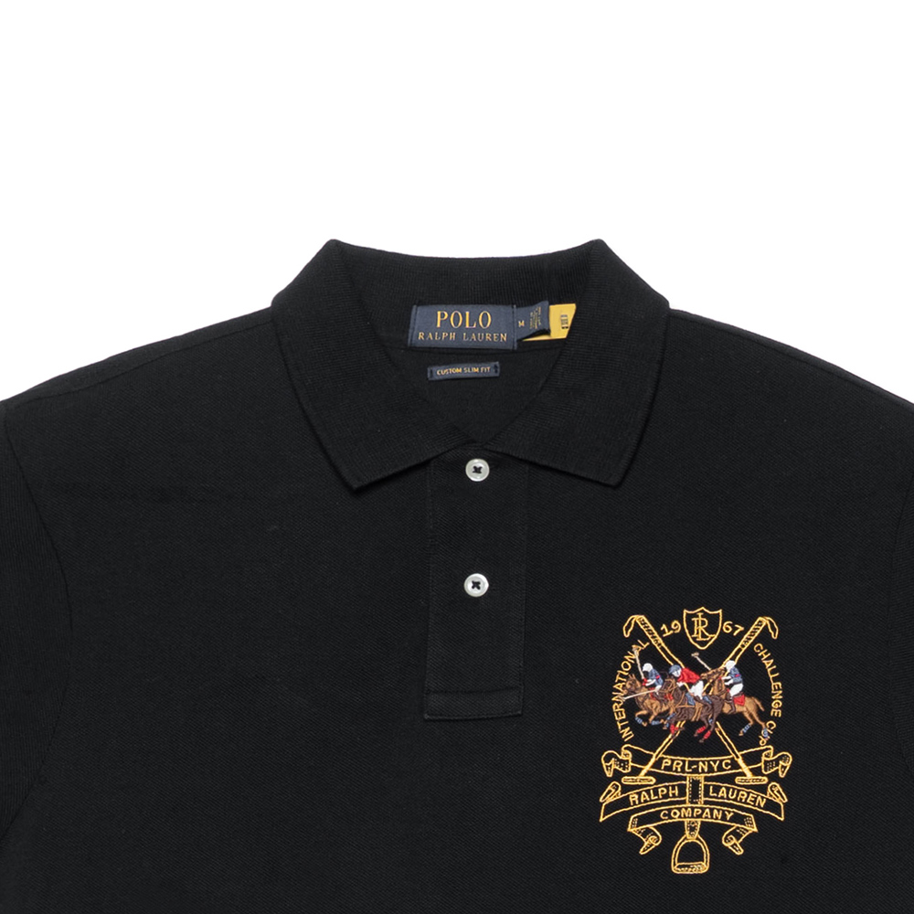 Polo Ralph Lauren FW23  Embroidered Logo Casual Polo Shirt Black. 710807546-001 圖 7
