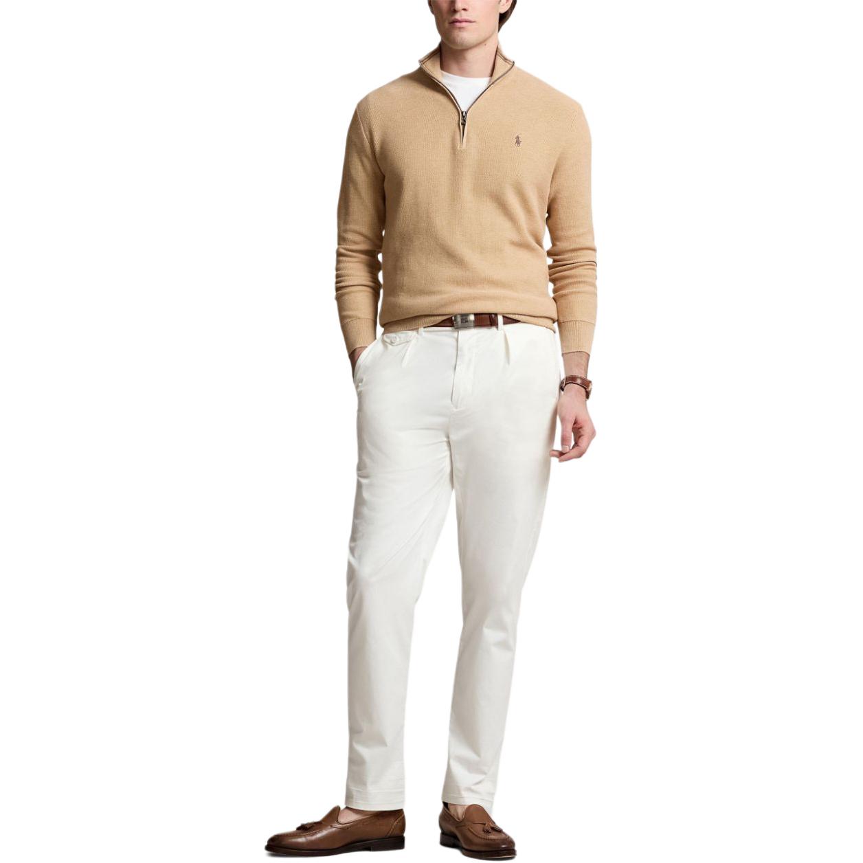 Polo Ralph Lauren FW23  Embroidered Logo Knit Turtleneck Sweater Light Brown 710932304-500 圖 3