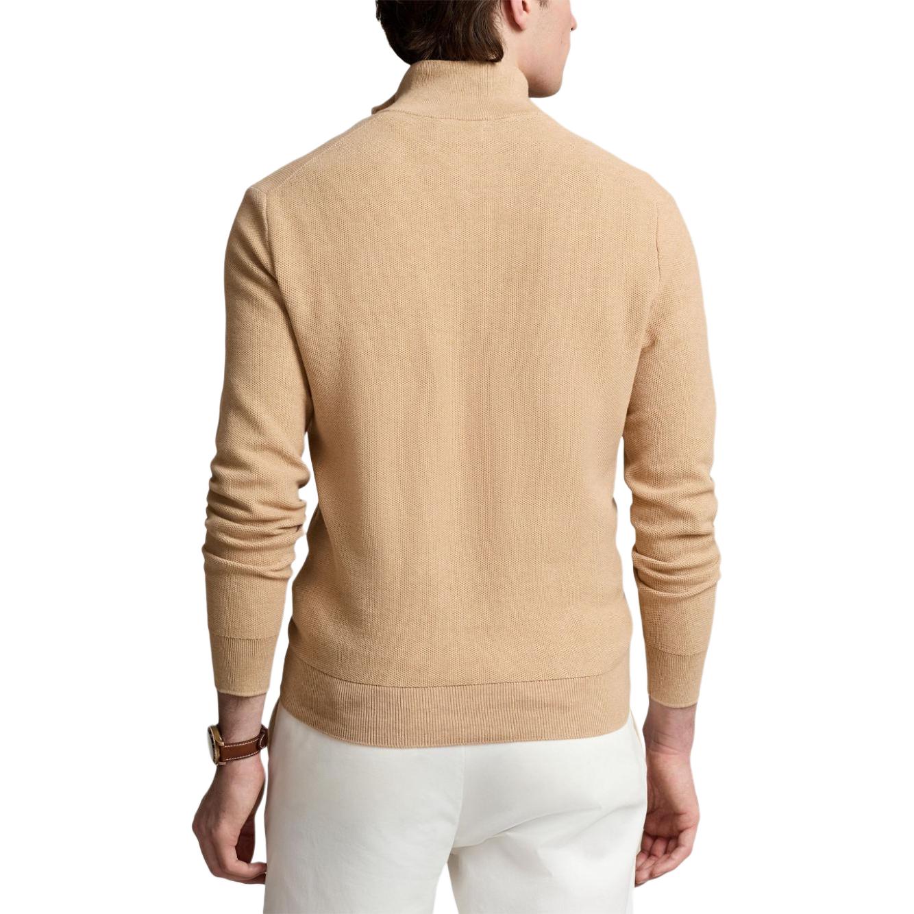 Polo Ralph Lauren FW23  Embroidered Logo Knit Turtleneck Sweater Light Brown 710932304-500 圖 4