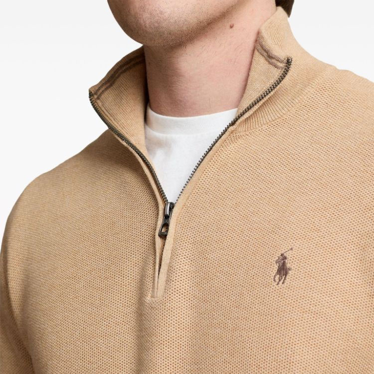 Polo Ralph Lauren FW23  Embroidered Logo Knit Turtleneck Sweater Light Brown 710932304-500 圖 6