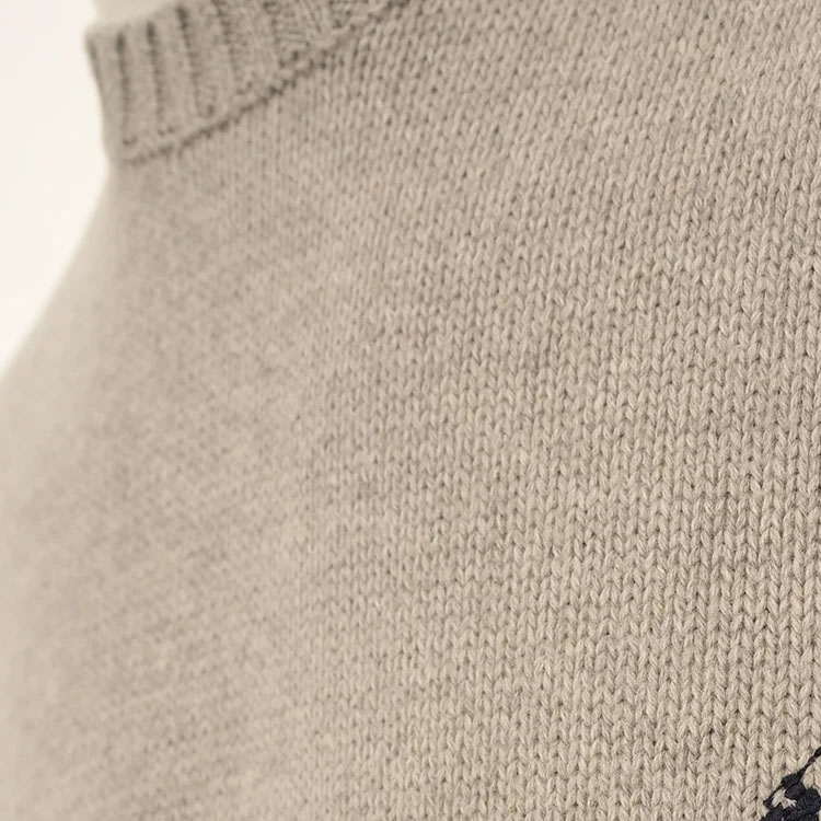 Shop Polo Ralph Lauren FW23 Baju Sejuk Bersulam Pony Crewneck Knit. 710810846-004