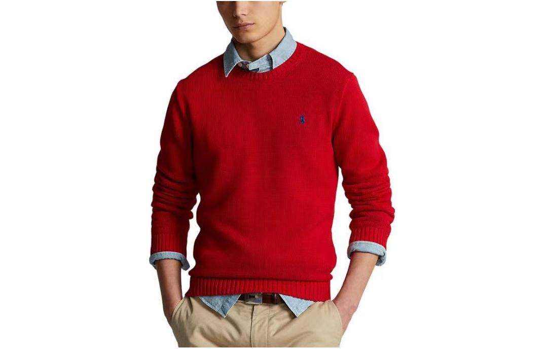 Cheap Polo Ralph Lauren FW23 Baju Sejuk Bersulam Pony Crewneck Knit. 710810846-004