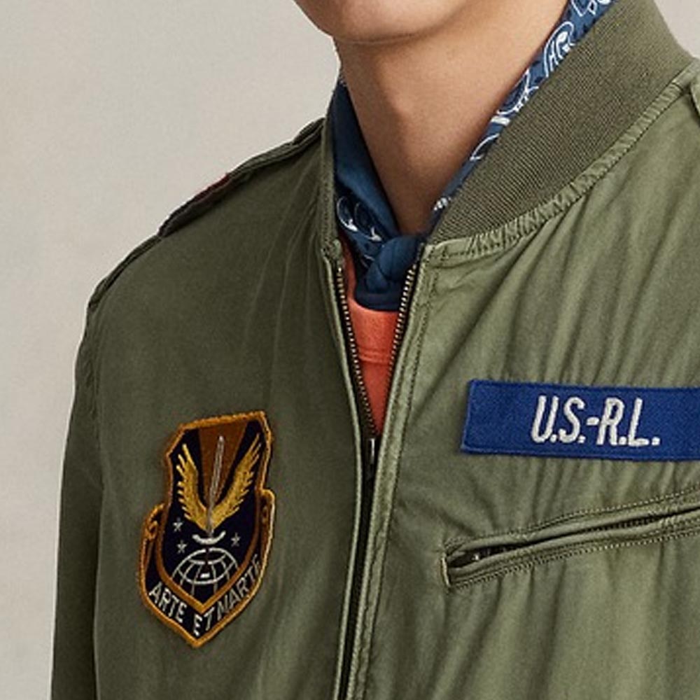 Details for Polo Ralph Lauren FW23 綠色字母貼布拉鏈外套. MNPOOTW16021152-300