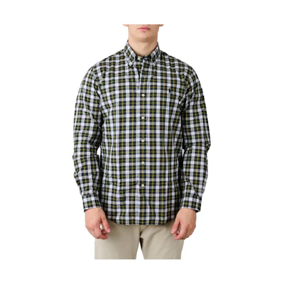 Polo Ralph Lauren FW23 Green Plaid Button-Up Shirt. 710922259-003
