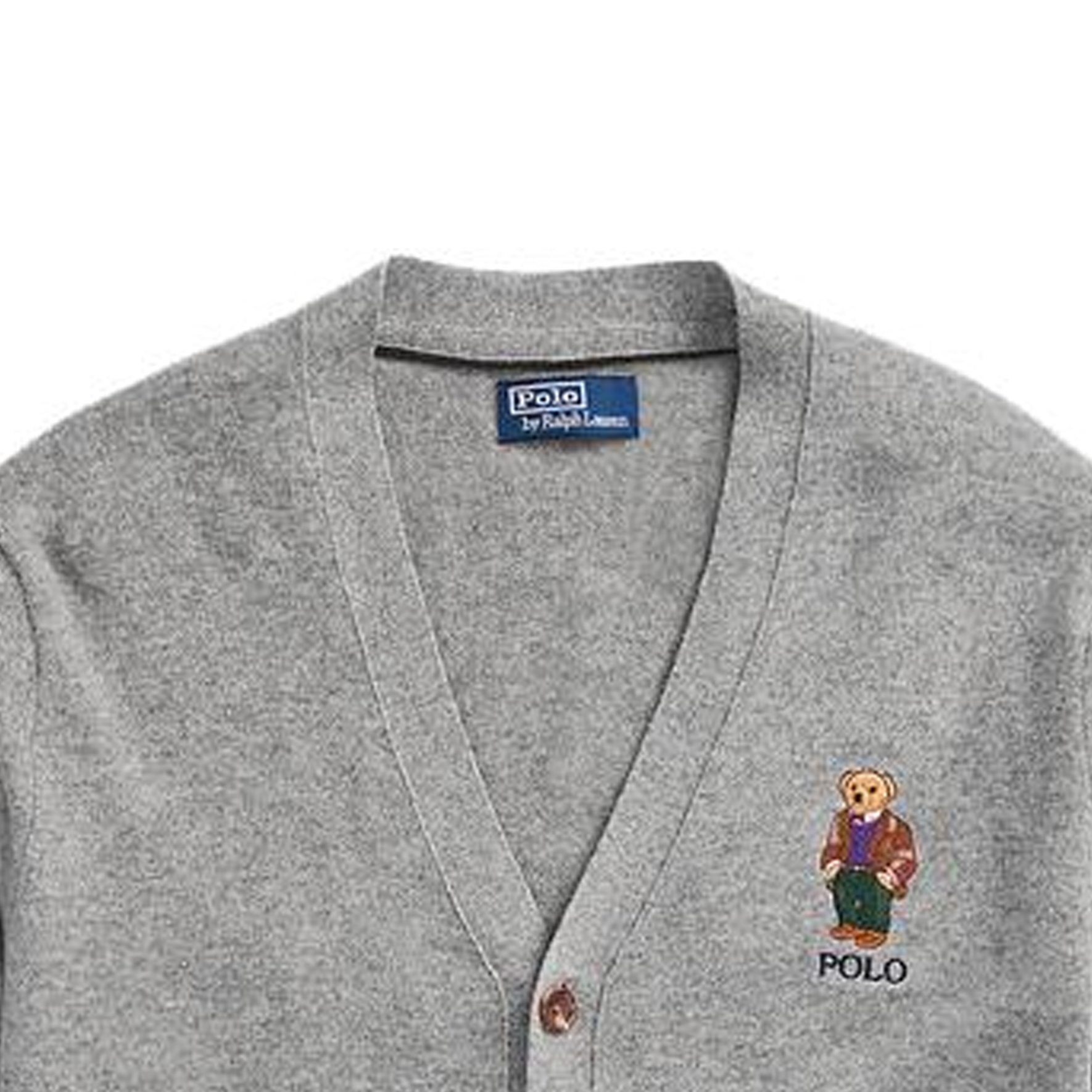 Polo Ralph Lauren FW23  Grey Logo Embroidered Knit Cardigan. MNPOSWE16821668-020 圖 6