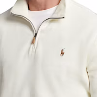 Details for Polo Ralph Lauren FW23 Half-Turtleneck Pullover Sweatshirt White. MNPOKNI16822279-101